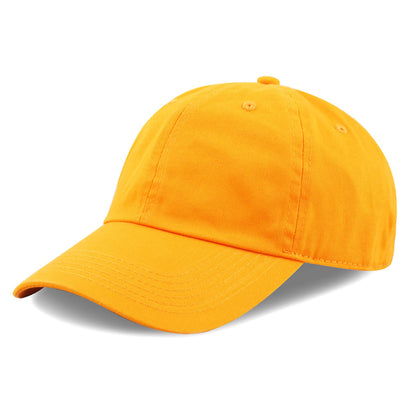 Cotton Baseball Cap Dad Hat – Washed Low Profile Adjustable Hat for Men Women Casual Outdoor Running Golf