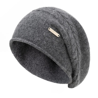 Knit Slouchy Beanie Hats for Women Cashmere Ski Cap Knitted Wool Soft Warm Winter Hat