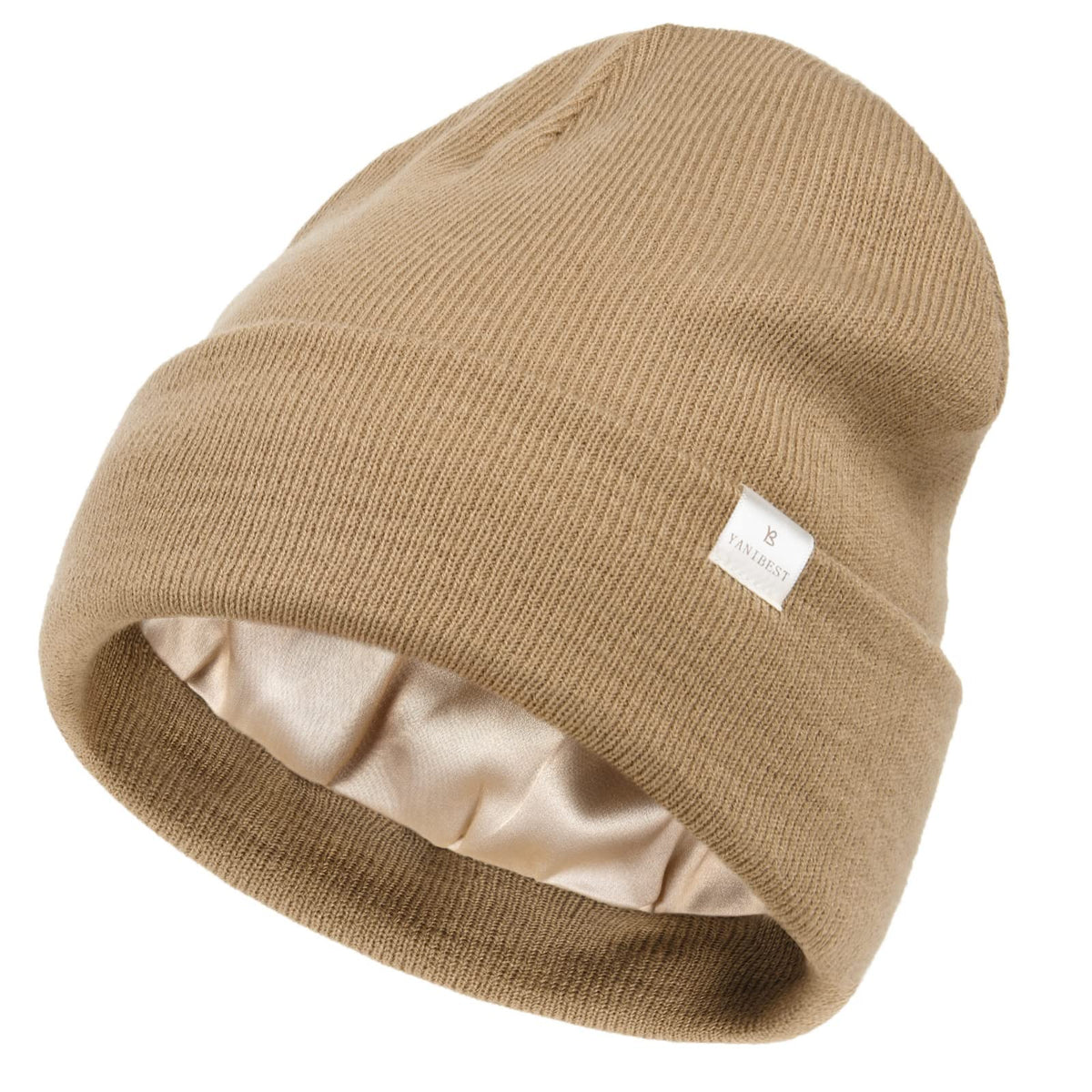 YANIBEST Satin Lined Beanie for Women, Reduce Frizz Winter Hats