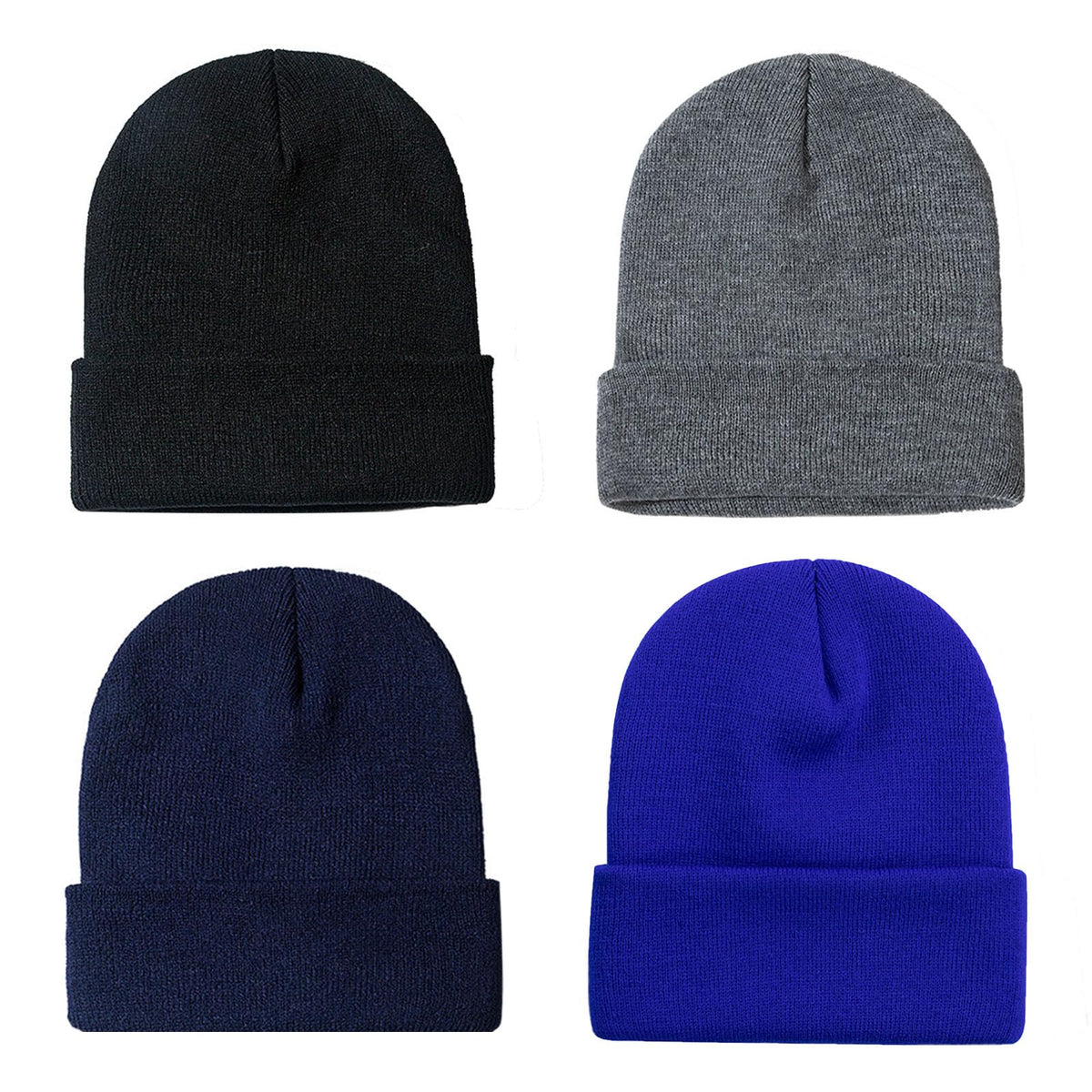 ZOORON Beanie for Men Women Slouchy Winter Beanie Hats Cuffed Skull Caps