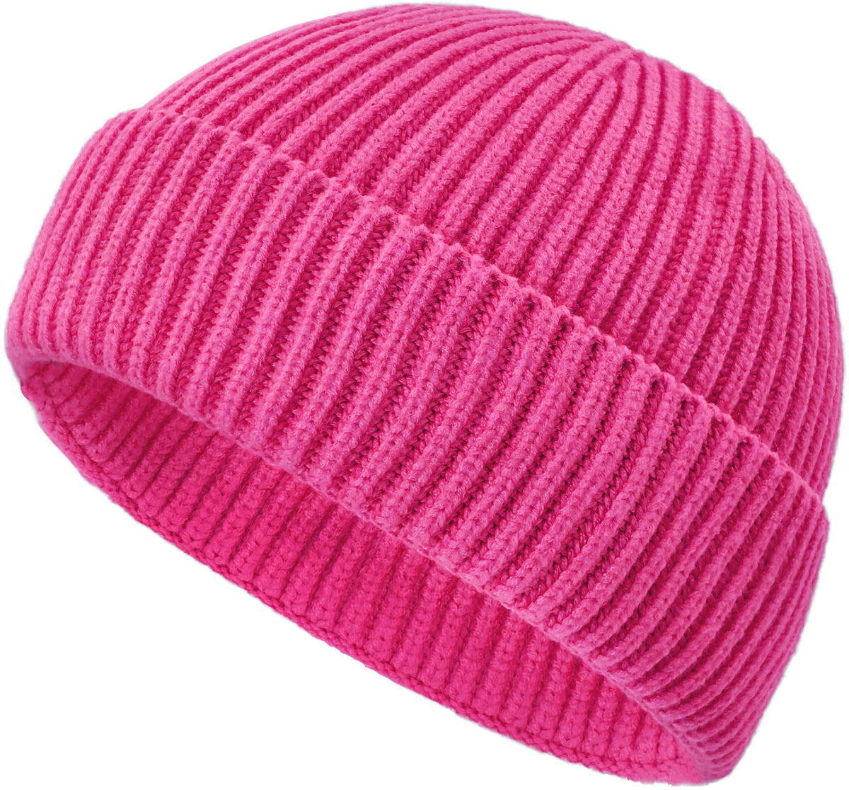 Wool Fisherman Beanies for Men Knit Fall Winter Beanie Hat Skull Cap