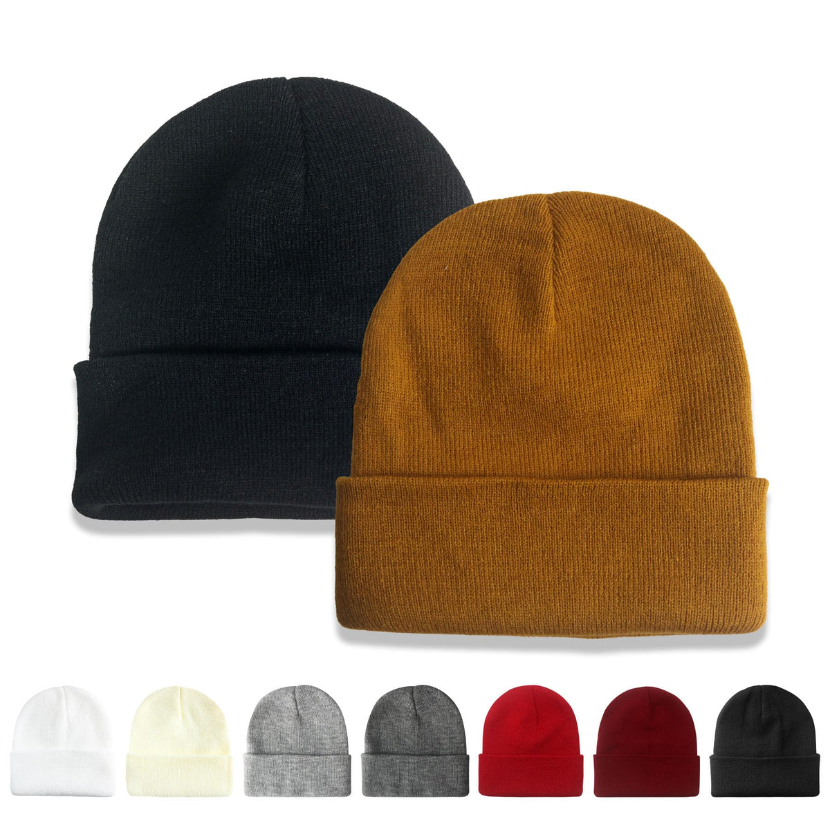 NPQQUAN 2 Packs Beanie for Men Women Winter Hats for Mens Beanie Skull Cap