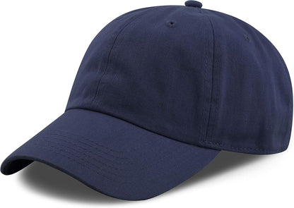 Cotton Baseball Cap Dad Hat – Washed Low Profile Adjustable Hat for Men Women Casual Outdoor Running Golf