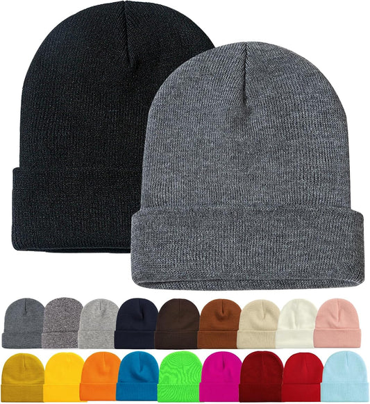 ZOORON Beanie for Men Women Slouchy Winter Beanie Hats Cuffed Skull Caps
