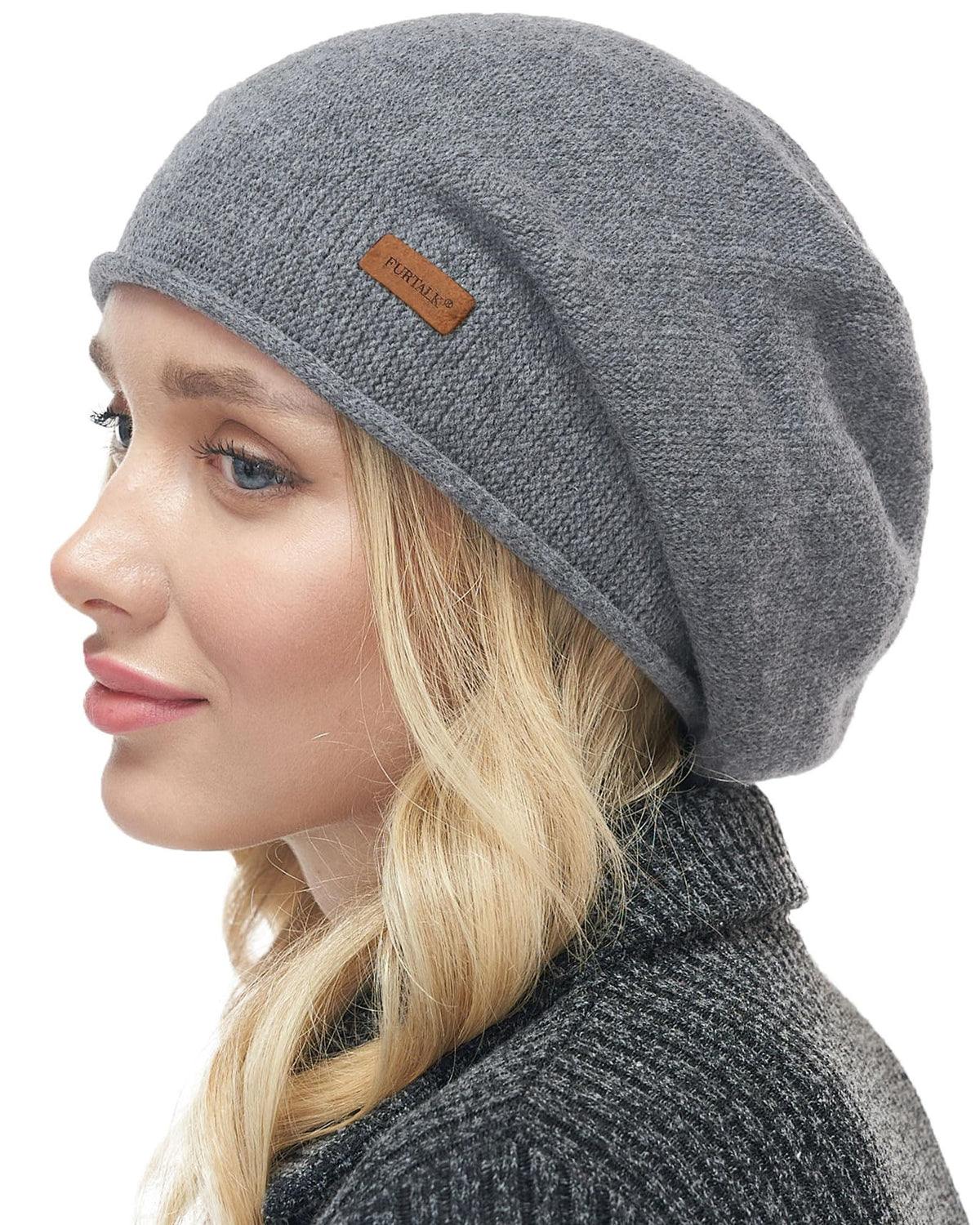 FURTALK Slouchy Beanies for Women Winter Hats Soft Warm Beanie Hat Ladies Knitting Skull Beanies