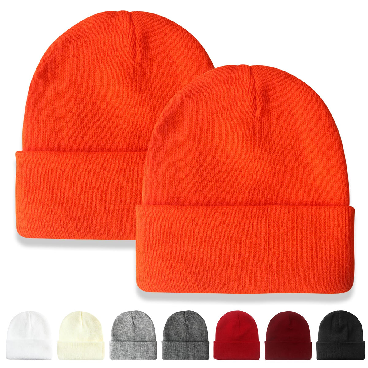 NPQQUAN 2 Packs Beanie for Men Women Winter Hats for Mens Beanie Skull Cap