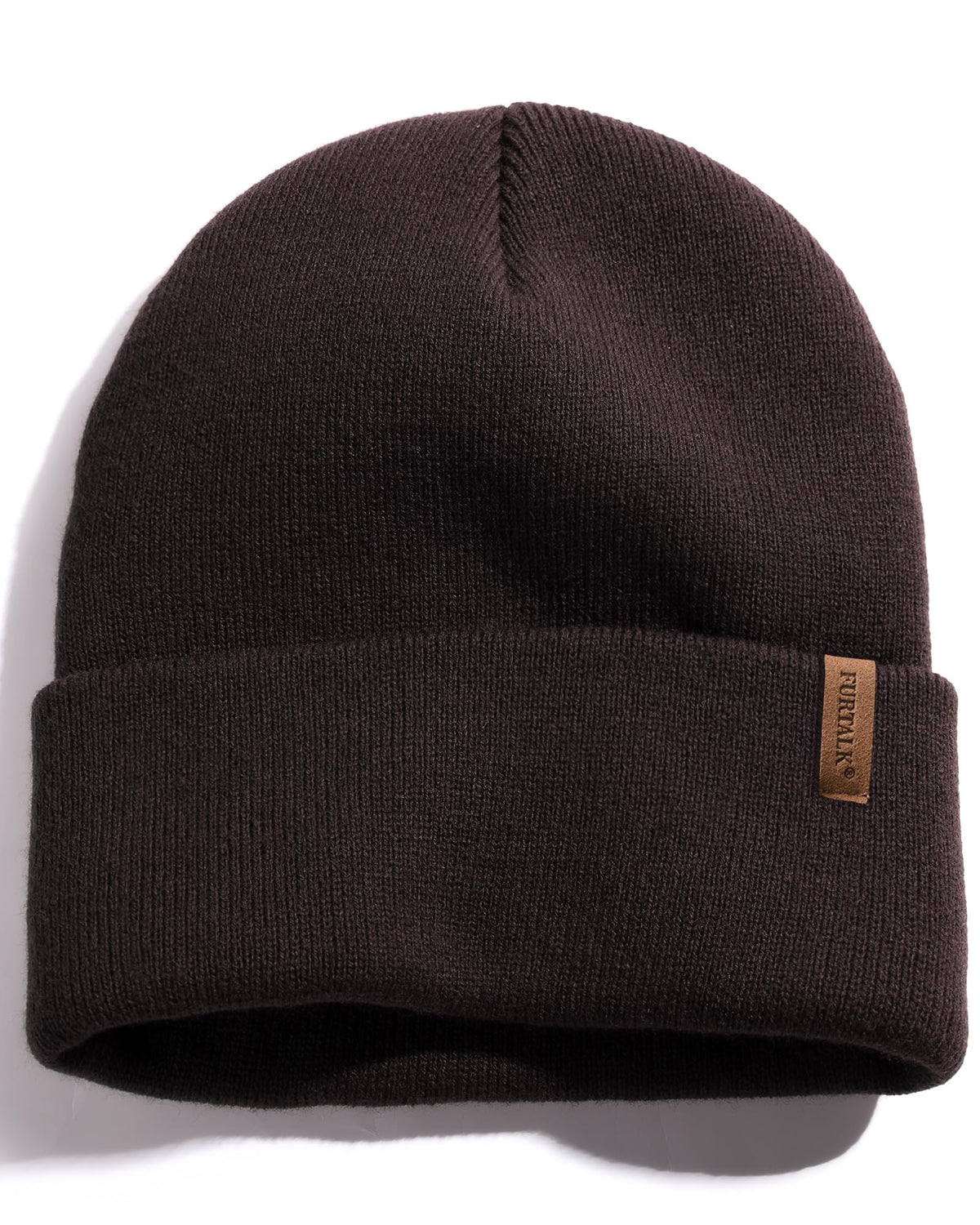 FURTALK Beanie for Men Women Cuffed Thick Knitted Winter Hat Skull Cap