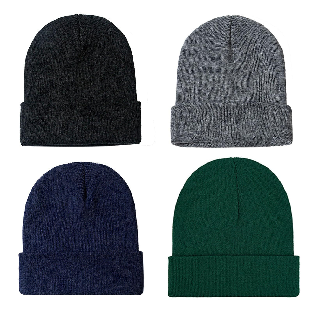 ZOORON Beanie for Men Women Slouchy Winter Beanie Hats Cuffed Skull Caps