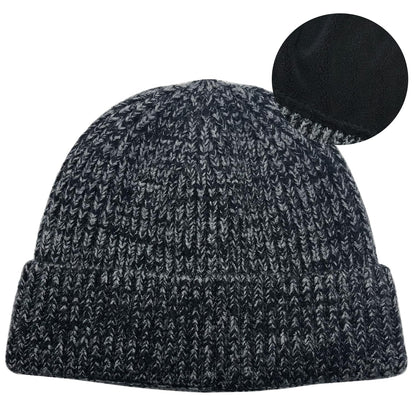 ROYBENS Swag Wool Knit Cuff Short Fisherman Beanie for Men Women Winter Hat