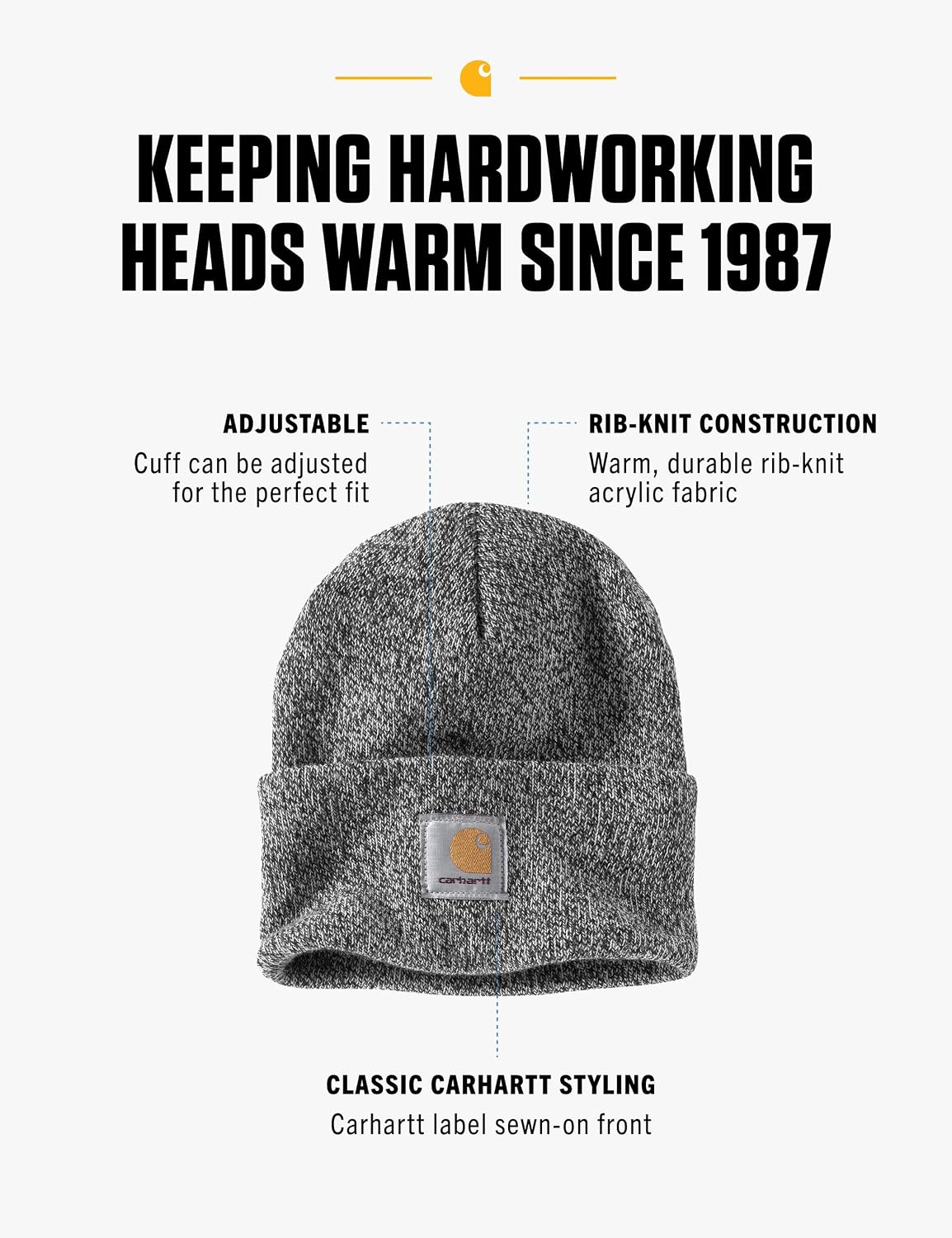 Carhartt Men's Iconic A18 Watch Cap Beanie