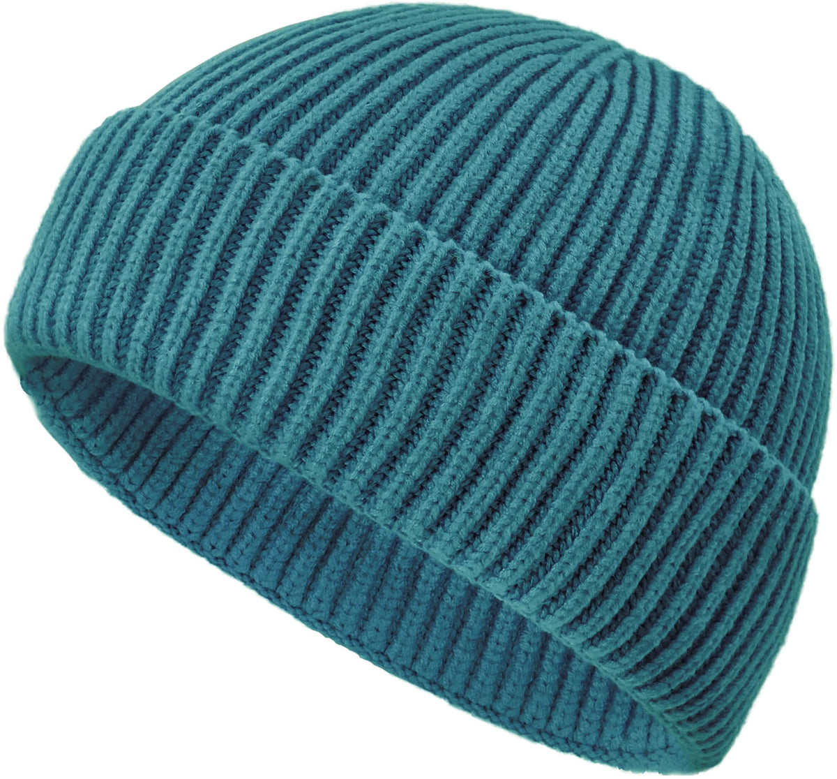 Wool Fisherman Beanies for Men Knit Fall Winter Beanie Hat Skull Cap