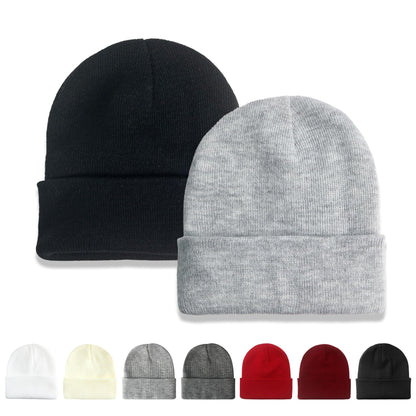 NPQQUAN 2 Packs Beanie for Men Women Winter Hats for Mens Beanie Skull Cap
