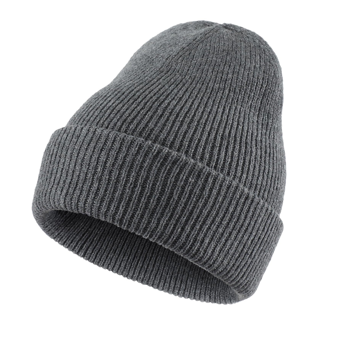 Home Prefer Mens Winter Hats Thick Knit Cuff Beanie Cap Warm Stocking Beanie Hat for Men Women Hunting Fishing Gardening