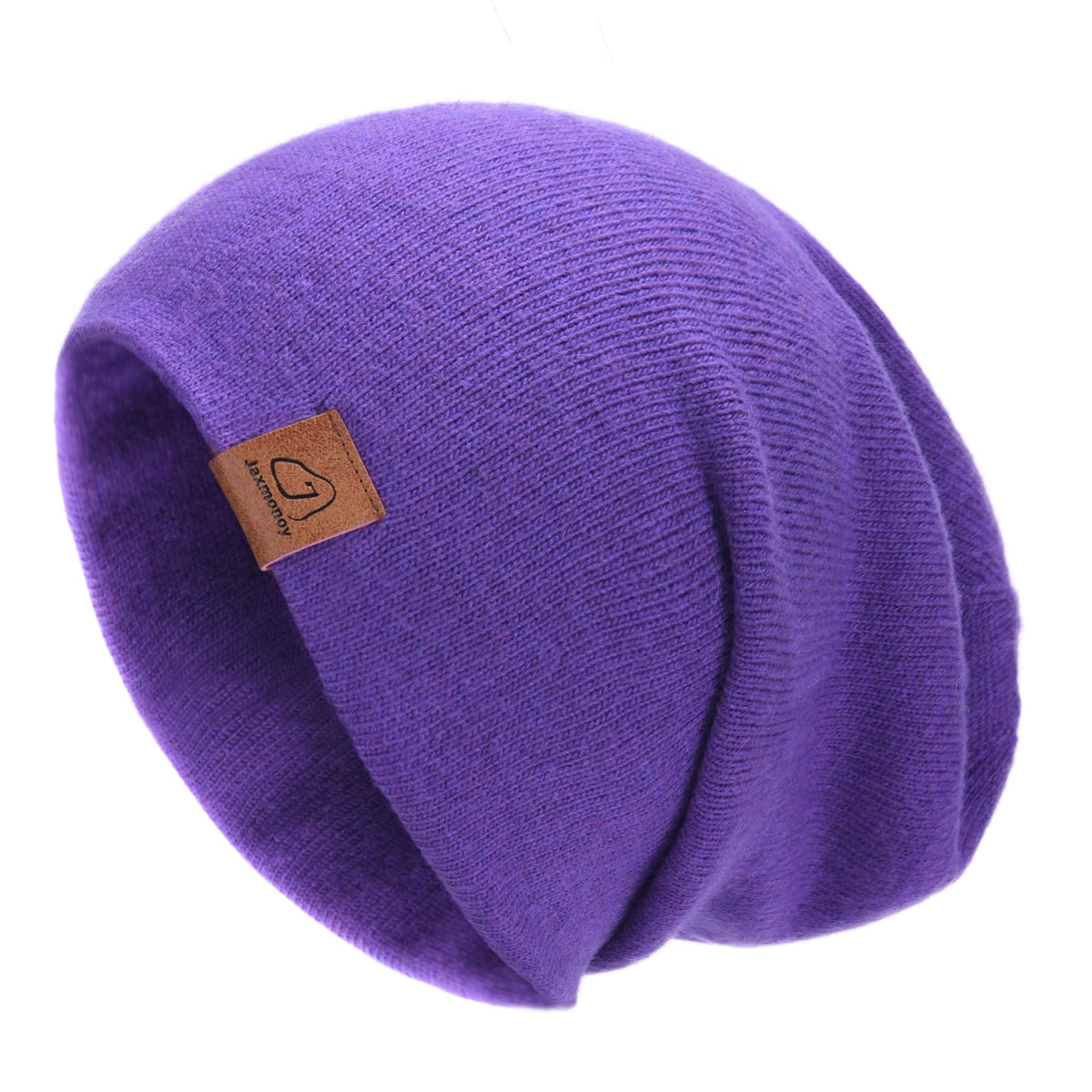 jaxmonoy Slouchy Knit Beanies Winter Hats for Women Men Soft Warm Reversible Slouch Cuffed Skull Knitted Beanie Cap