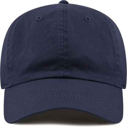 Cotton Baseball Cap Dad Hat – Washed Low Profile Adjustable Hat for Men Women Casual Outdoor Running Golf