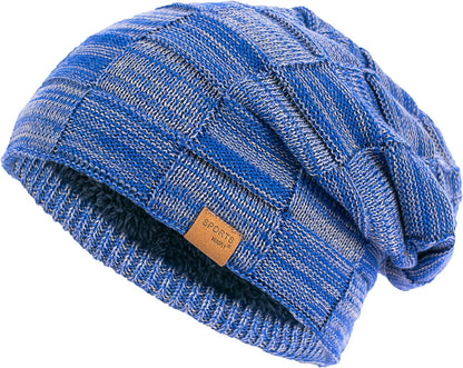 Vgogfly Slouchy Beanie for Men Winter Hats for Guys Cool Beanies Mens Lined Knit Warm Thick Skully Stocking Binie Hat