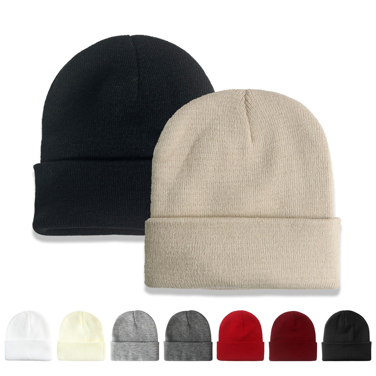 NPQQUAN 2 Packs Beanie for Men Women Winter Hats for Mens Beanie Skull Cap