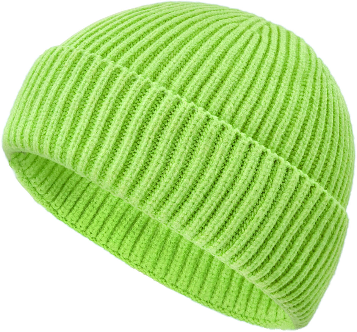 Wool Fisherman Beanies for Men Knit Fall Winter Beanie Hat Skull Cap