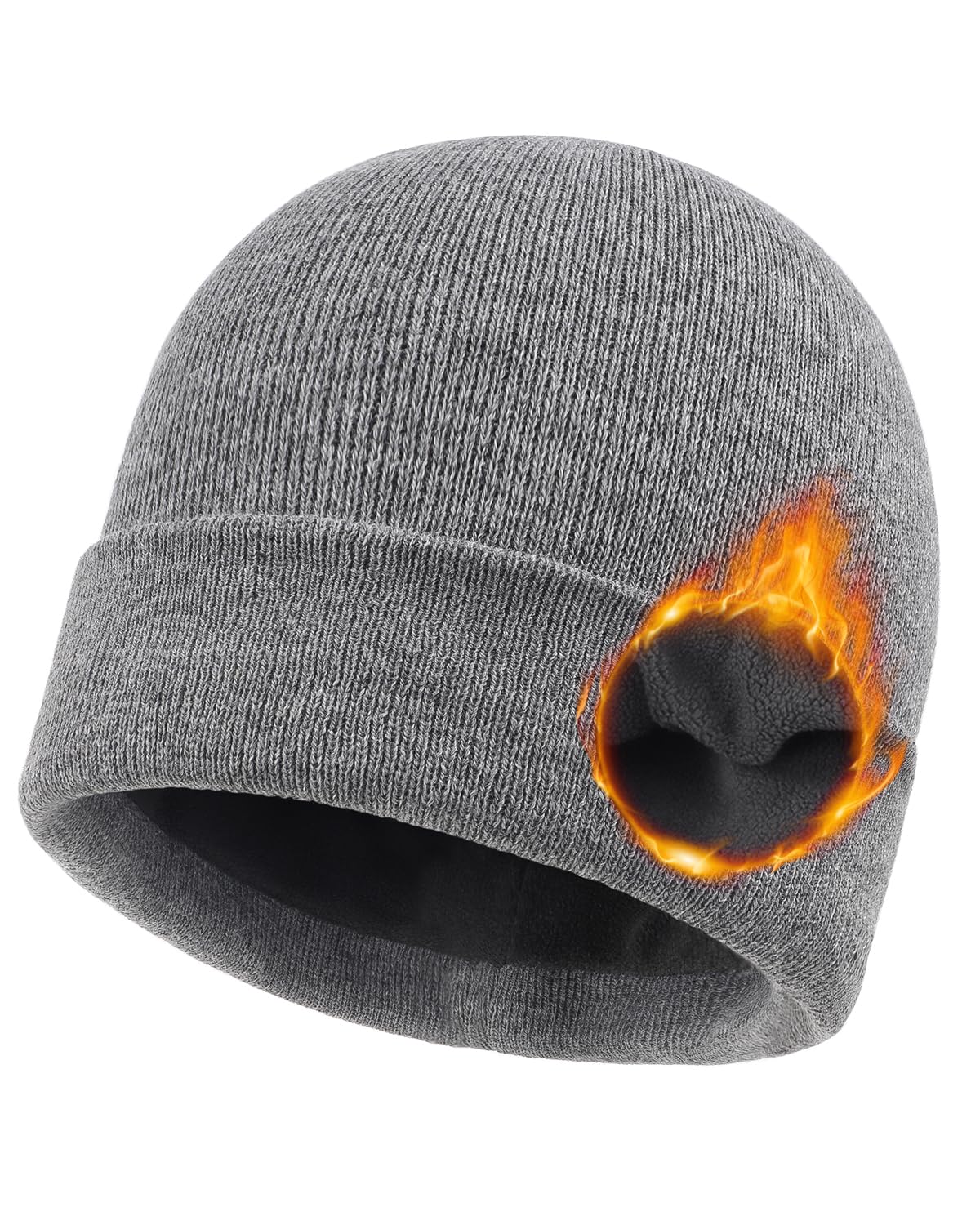 Zylioo XXL Beanie for Men,Big Head Winter Knit Hat,Stretch Warm Skull Cap