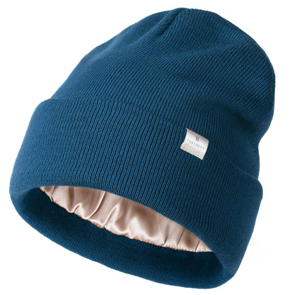 YANIBEST Satin Lined Beanie for Women, Reduce Frizz Winter Hats
