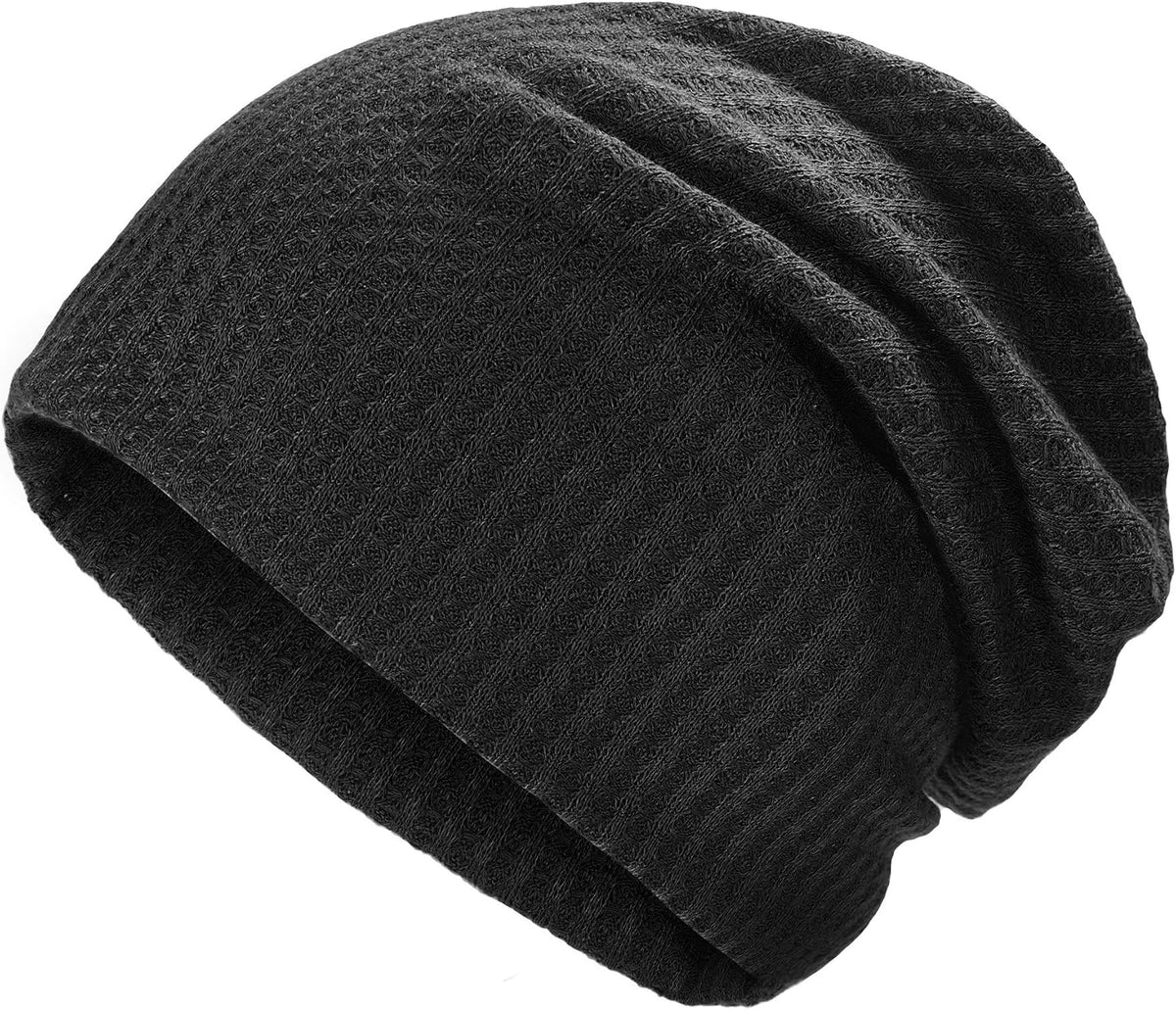 ZLYC Women Fashion Knit Slouchy Beanie Hat Thin Stretch Skull Cap