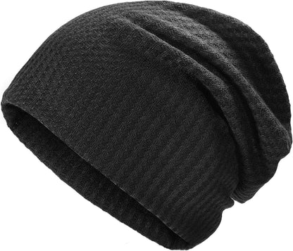 ZLYC Women Fashion Knit Slouchy Beanie Hat Thin Stretch Skull Cap