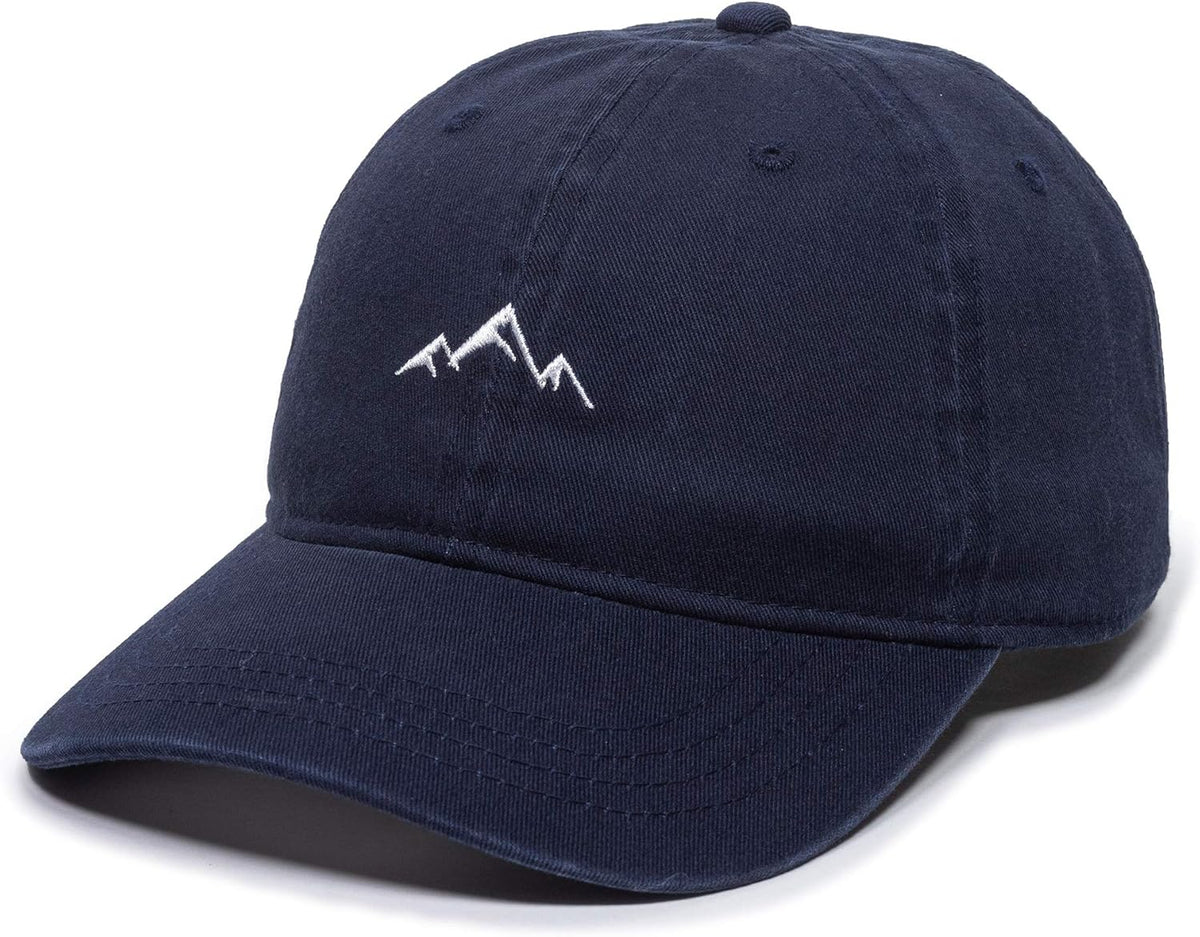 Outdoor Cap Mountain Embroidered Dad Hat Adjustable Soft Cotton Polo Style Unstructured Baseball Cap for Men & Women