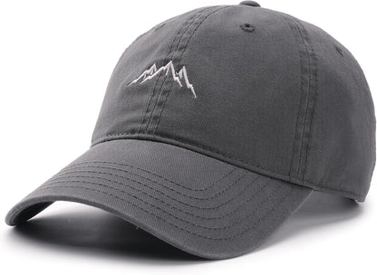 FURTALK Baseball Cap Men Mountain Embroidery Washed Cotton Outdoor Hats