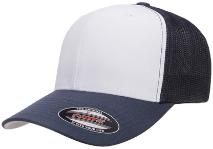 Flexfit Unisex Mesh Fitted 2-Tone Trucker Hat, One Size