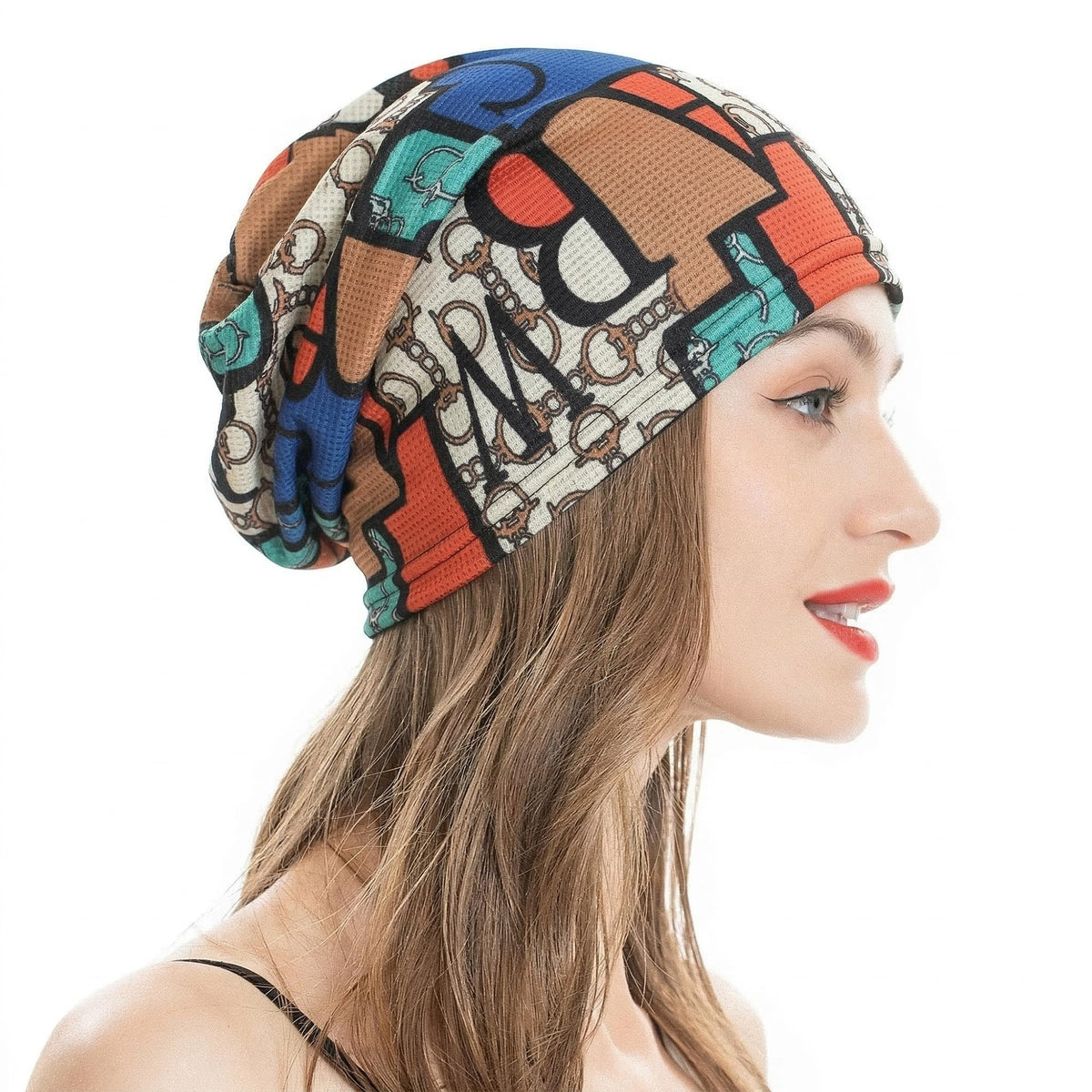 ZLYC Women Fashion Knit Slouchy Beanie Hat Thin Stretch Skull Cap
