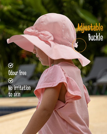 FURTALK Baby Sun Hat Toddler Beach Hats with UPF 50+ Sun Protection Wide Brim Girls Bucket Hat