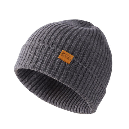100% Merino Wool Cuff Beanie Hat, Unisex Warm Winter Caps Soft, Breathable & Cozy Stretchy Knitted Cuffed Cap
