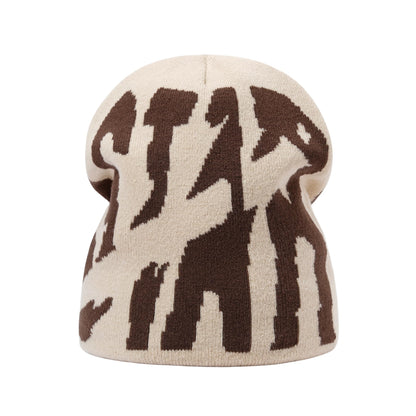 Y2K Beanie for Men Women Knitted Hat Winter Cap Star Design Warm Casual Skullies Cold Weather Knit Outdoor