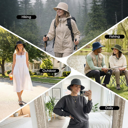 Durio Waterproof Bucket Hats for Woman UPF 50+ Sun Hat