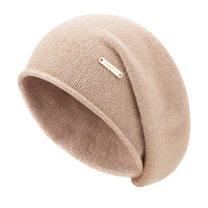 Knit Slouchy Beanie Hats for Women Cashmere Ski Cap Knitted Wool Soft Warm Winter Hat