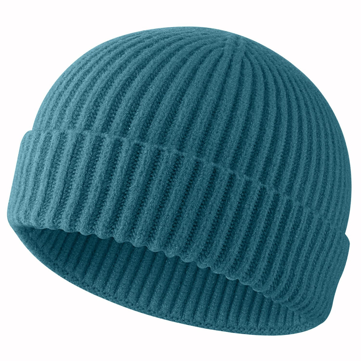 ROYBENS Swag Wool Knit Cuff Short Fisherman Beanie for Men Women Winter Hat