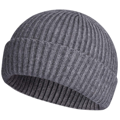 ROYBENS Swag Wool Knit Cuff Short Fisherman Beanie for Men Women Winter Hat