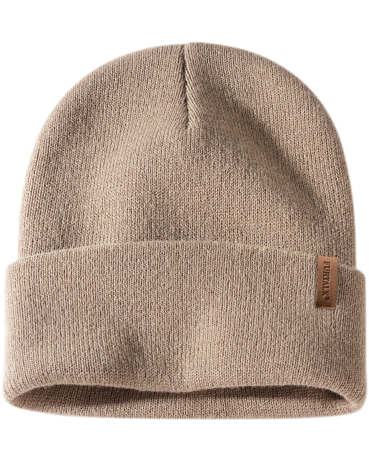 FURTALK Beanie for Men Women Cuffed Thick Knitted Winter Hat Skull Cap