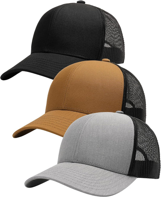FURTALK Mens Trucker Hat Structured Mesh Baseball Cap Adjustable Classic