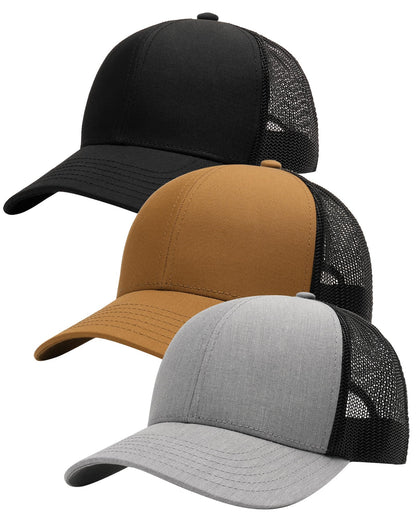 FURTALK Mens Trucker Hat Structured Mesh Baseball Cap Adjustable Classic
