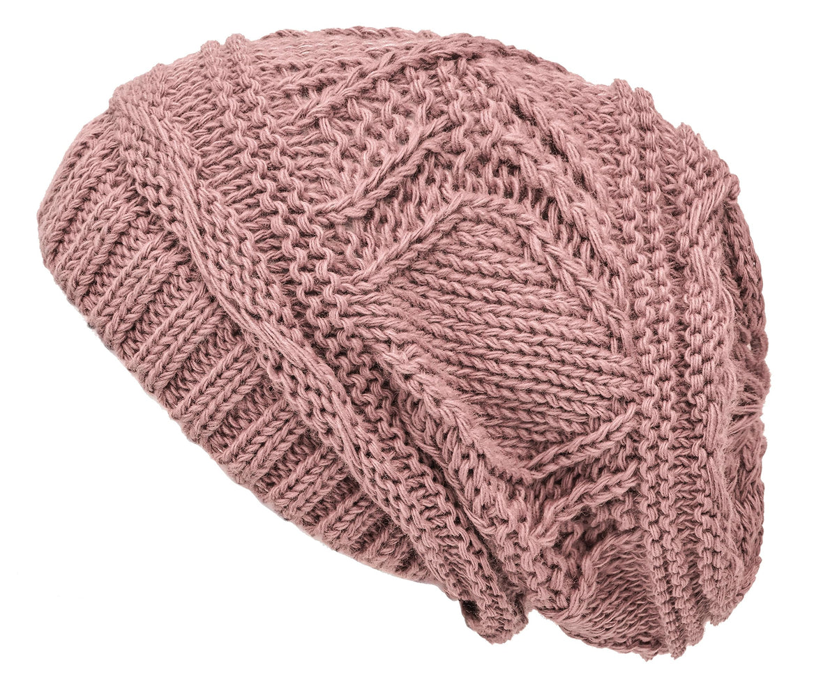 Lilax Knit Slouchy Oversized Soft Warm Winter Beanie Hat