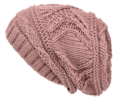 Lilax Knit Slouchy Oversized Soft Warm Winter Beanie Hat