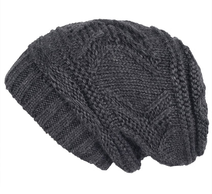 Lilax Knit Slouchy Oversized Soft Warm Winter Beanie Hat