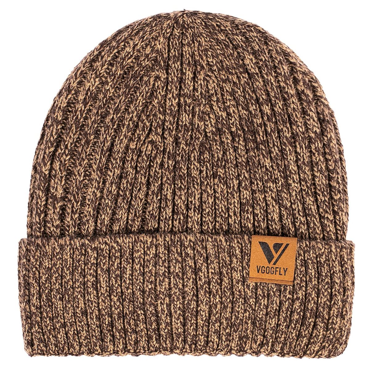 Vgogfly Lined Men Beanie Slouchy Knit Skull Cap Warm Stocking Hats Guys Women Striped Winter Beanie Hat
