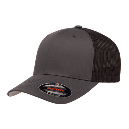 Flexfit Unisex Mesh Fitted 2-Tone Trucker Hat, One Size
