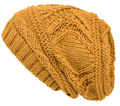 Lilax Knit Slouchy Oversized Soft Warm Winter Beanie Hat