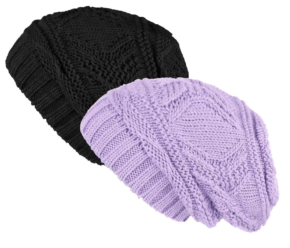 Lilax Knit Slouchy Oversized Soft Warm Winter Beanie Hat