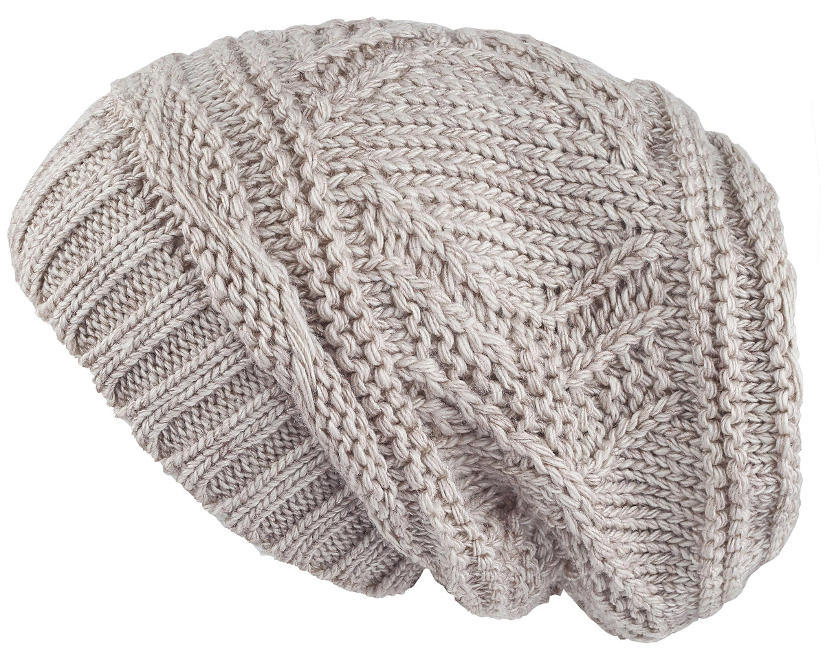 Lilax Knit Slouchy Oversized Soft Warm Winter Beanie Hat