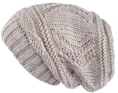 Lilax Knit Slouchy Oversized Soft Warm Winter Beanie Hat