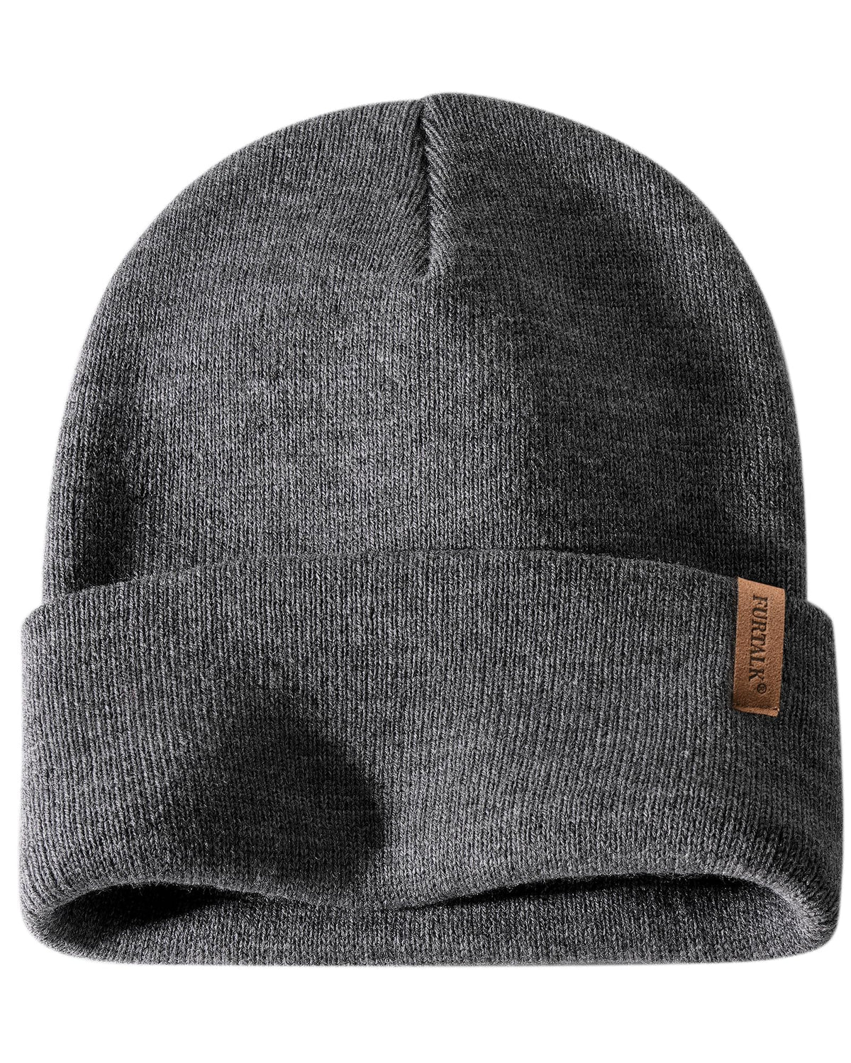 FURTALK Beanie for Men Women Cuffed Thick Knitted Winter Hat Skull Cap